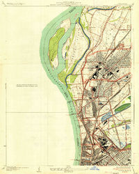 Granite City Illinois Historical topographic map, 1:24000 scale, 7.5 X 7.5 Minute, Year 1935
