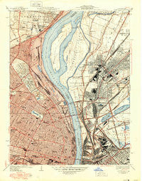 Granite City Illinois Historical topographic map, 1:24000 scale, 7.5 X 7.5 Minute, Year 1940