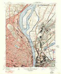 Granite City Illinois Historical topographic map, 1:24000 scale, 7.5 X 7.5 Minute, Year 1940