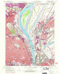 Granite City Illinois Historical topographic map, 1:24000 scale, 7.5 X 7.5 Minute, Year 1954
