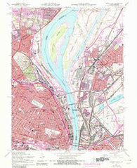 Granite City Illinois Historical topographic map, 1:24000 scale, 7.5 X 7.5 Minute, Year 1954