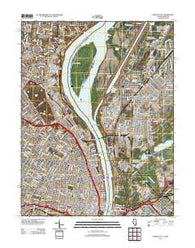 Granite City Illinois Historical topographic map, 1:24000 scale, 7.5 X 7.5 Minute, Year 2012