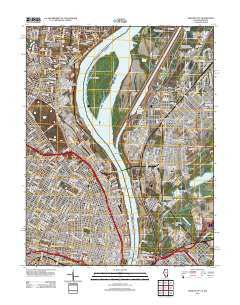 Granite City Illinois Historical topographic map, 1:24000 scale, 7.5 X 7.5 Minute, Year 2012