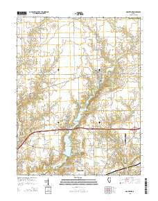 Grantfork Illinois Current topographic map, 1:24000 scale, 7.5 X 7.5 Minute, Year 2015