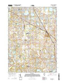Grayslake Illinois Current topographic map, 1:24000 scale, 7.5 X 7.5 Minute, Year 2015