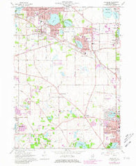 Grayslake Illinois Historical topographic map, 1:24000 scale, 7.5 X 7.5 Minute, Year 1960