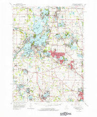 Grayslake Illinois Historical topographic map, 1:62500 scale, 15 X 15 Minute, Year 1960