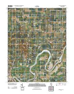 Grayville Illinois Historical topographic map, 1:24000 scale, 7.5 X 7.5 Minute, Year 2012