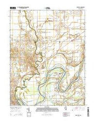 Grayville Illinois Current topographic map, 1:24000 scale, 7.5 X 7.5 Minute, Year 2015