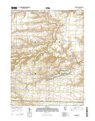 Greenbush Illinois Current topographic map, 1:24000 scale, 7.5 X 7.5 Minute, Year 2015