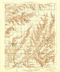 Greenfield Illinois Historical topographic map, 1:62500 scale, 15 X 15 Minute, Year 1932