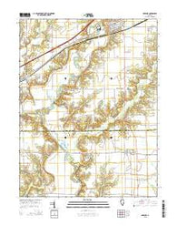 Greenup Illinois Current topographic map, 1:24000 scale, 7.5 X 7.5 Minute, Year 2015