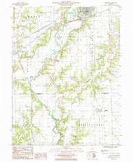Greenup Illinois Historical topographic map, 1:24000 scale, 7.5 X 7.5 Minute, Year 1985