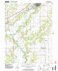 Greenup Illinois Historical topographic map, 1:24000 scale, 7.5 X 7.5 Minute, Year 1998