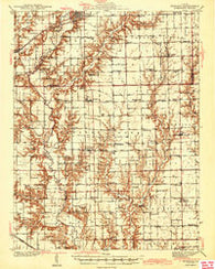 Greenup Illinois Historical topographic map, 1:62500 scale, 15 X 15 Minute, Year 1943