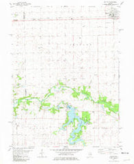 Gridley Illinois Historical topographic map, 1:24000 scale, 7.5 X 7.5 Minute, Year 1981