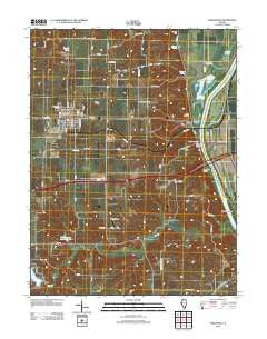 Griggsville Illinois Historical topographic map, 1:24000 scale, 7.5 X 7.5 Minute, Year 2012