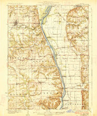 Griggsville Illinois Historical topographic map, 1:62500 scale, 15 X 15 Minute, Year 1926