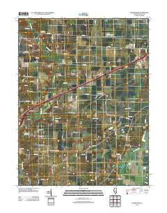 Hagarstown Illinois Historical topographic map, 1:24000 scale, 7.5 X 7.5 Minute, Year 2012