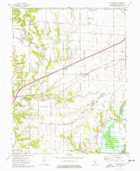 Hagarstown Illinois Historical topographic map, 1:24000 scale, 7.5 X 7.5 Minute, Year 1974