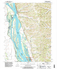 Hamburg Illinois Historical topographic map, 1:24000 scale, 7.5 X 7.5 Minute, Year 1993