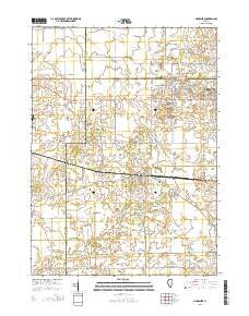 Hampshire Illinois Current topographic map, 1:24000 scale, 7.5 X 7.5 Minute, Year 2015