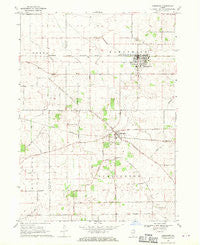 Hampshire Illinois Historical topographic map, 1:24000 scale, 7.5 X 7.5 Minute, Year 1968