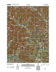 Hanover Illinois Historical topographic map, 1:24000 scale, 7.5 X 7.5 Minute, Year 2012