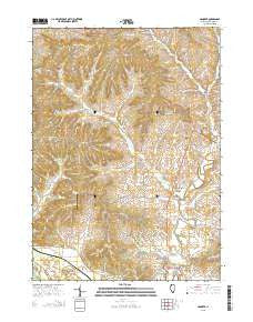 Hanover Illinois Current topographic map, 1:24000 scale, 7.5 X 7.5 Minute, Year 2015