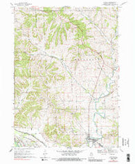 Hanover Illinois Historical topographic map, 1:24000 scale, 7.5 X 7.5 Minute, Year 1968