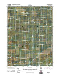 Harmon Illinois Historical topographic map, 1:24000 scale, 7.5 X 7.5 Minute, Year 2012