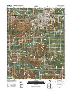 Harrisburg Illinois Historical topographic map, 1:24000 scale, 7.5 X 7.5 Minute, Year 2012