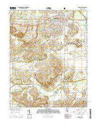 Harrisburg Illinois Current topographic map, 1:24000 scale, 7.5 X 7.5 Minute, Year 2015