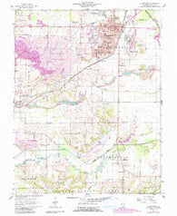 Harrisburg Illinois Historical topographic map, 1:24000 scale, 7.5 X 7.5 Minute, Year 1961