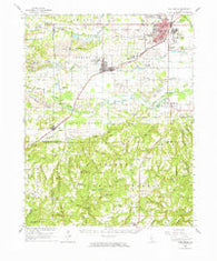 Harrisburg Illinois Historical topographic map, 1:62500 scale, 15 X 15 Minute, Year 1961