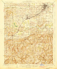 Harrisburg Illinois Historical topographic map, 1:62500 scale, 15 X 15 Minute, Year 1925