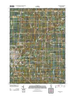 Harvard Illinois Historical topographic map, 1:24000 scale, 7.5 X 7.5 Minute, Year 2012