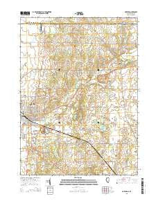 Harvard Illinois Current topographic map, 1:24000 scale, 7.5 X 7.5 Minute, Year 2015