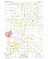 Harvard Illinois Historical topographic map, 1:24000 scale, 7.5 X 7.5 Minute, Year 1970