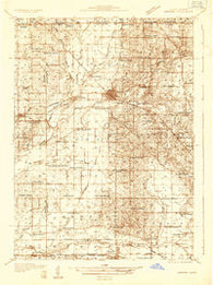 Harvard Illinois Historical topographic map, 1:48000 scale, 15 X 15 Minute, Year 1932