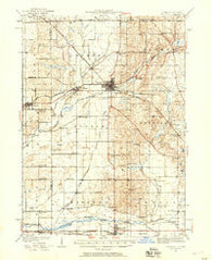 Harvard Illinois Historical topographic map, 1:62500 scale, 15 X 15 Minute, Year 1932