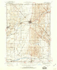 Harvard Illinois Historical topographic map, 1:62500 scale, 15 X 15 Minute, Year 1932