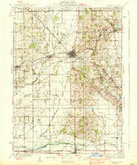 Harvard Illinois Historical topographic map, 1:62500 scale, 15 X 15 Minute, Year 1937