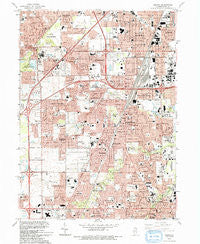 Harvey Illinois Historical topographic map, 1:24000 scale, 7.5 X 7.5 Minute, Year 1993