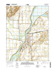 Havana Illinois Current topographic map, 1:24000 scale, 7.5 X 7.5 Minute, Year 2015