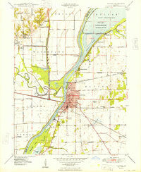 Havana Illinois Historical topographic map, 1:24000 scale, 7.5 X 7.5 Minute, Year 1948