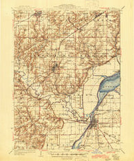 Havana Illinois Historical topographic map, 1:62500 scale, 15 X 15 Minute, Year 1925