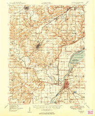 Havana Illinois Historical topographic map, 1:62500 scale, 15 X 15 Minute, Year 1949
