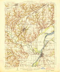 Havana Illinois Historical topographic map, 1:62500 scale, 15 X 15 Minute, Year 1925