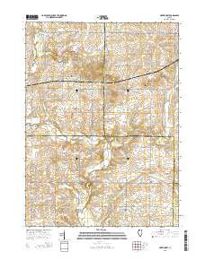 Hazelhurst Illinois Current topographic map, 1:24000 scale, 7.5 X 7.5 Minute, Year 2015